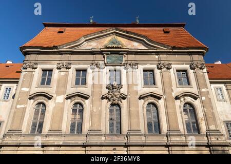 Monastero di Plasy cistercense barocco, regione di Plzen, Repubblica Ceca Foto Stock