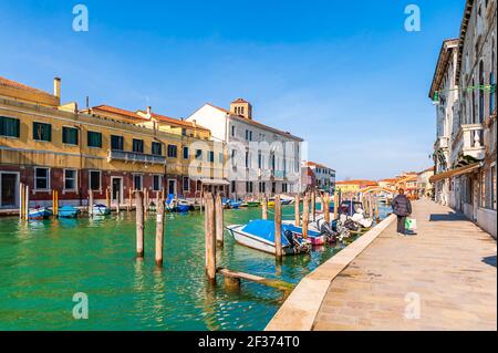 Fondamenta Navagero Andrea a Murano a Venezia in Veneto Foto Stock