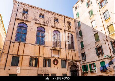 Il quartiere del Ghetto a Venezia in Veneto Foto Stock