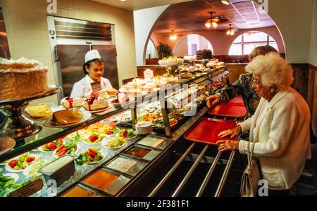 Miracle Mile Cafeteria, Coral Gables, Florida Foto Stock