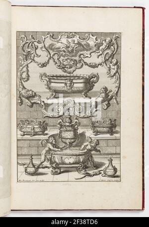 Neüe, nützlicher invenziones von Unterschiedlich Siber-arbeit - ; Aestas, ca. 1725 Foto Stock