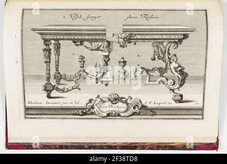 Stampa, Neüe invenziones von Unterschiedlich nützlicher Silber-arbeit - ; pl. 10, ca. 1725 Foto Stock