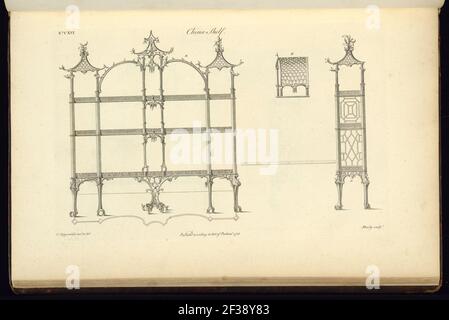 Print, il Gentleman's e il Gabinetto-Maker's Director, 1755 Foto Stock