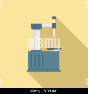 Icona del dispositivo di riparazione degli pneumatici, stile piatto Illustrazione Vettoriale