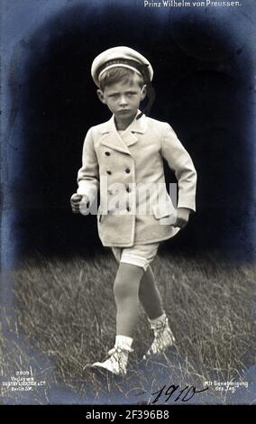 Prinz Wilhelm von Preussen 1910. Foto Stock