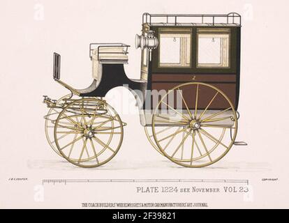 Omnibus privato, c 1903. Foto Stock