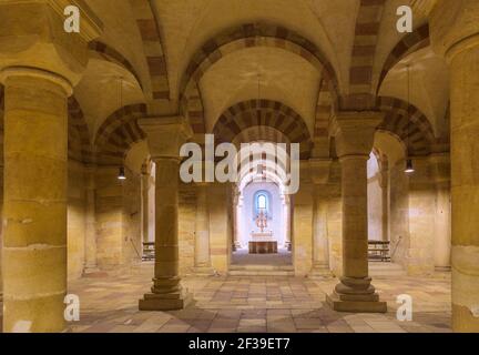 Geografia / viaggio, Germania, Renania-Palatinato, Speyer, Speyer, cattedrale di Santa Maria e Santo Stefano, cripta, di proprietà-rilasciato | Editoriale-uso-solo Foto Stock