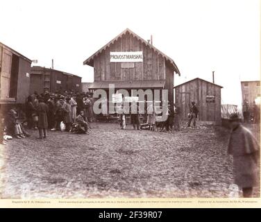 Ufficio di Provost Marshal, Aquia Creek. Foto Stock