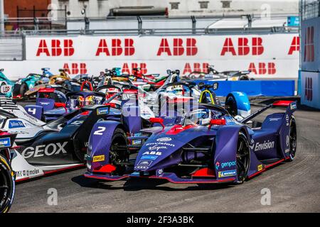 02 BIRD Sam (gbr), Audi e-tron FE05 team Envision Virgin Racing, azione durante il campionato di Formula e 2019, a New York City, Stati Uniti, dal 12 al 14 luglio - Foto Jean Michel le Meur / DPPI Foto Stock