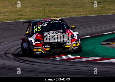 33 BENJAMIN LEUCHTER, (GERMANIA), SLR VOLKSWAGEN, VOLKSWAGEN GOLF GTI TCR, azione durante il 2019 FIA WTCR World Touring Car Tests a Barcelone, Spagna, dal 27 al 29 marzo - Foto Xavi Bonilla / DPPI Foto Stock