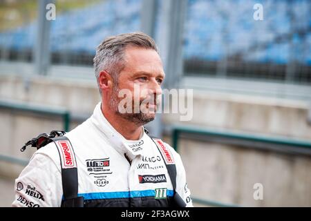 PRIAULX ANDY, (REGNO UNITO), PRESTAZIONI CIANO LYNK & CO, LYNK & CO 03 TCR, ritratto durante la Coppa mondiale di auto FIA WTCR 2019, gara d'Ungheria a hungaroring, Budapest dal 26 al 28 aprile - Foto Florent Gooden / DPPI Foto Stock