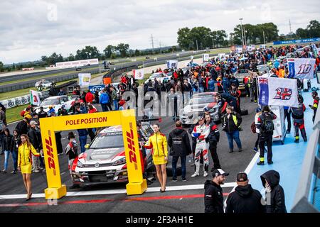 HUFF ROB, (REGNO UNITO), SLR VW MOTORSPORT, VOLKSWAGEN GOLF GTI TCR, DHL pole position durante la gara 2019 FIA WTCR World Touring Car Cup della Slovacchia a Slovacchia Ring, dal 10 al 12 maggio - Foto Florent Gooden / DPPI Foto Stock