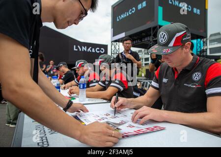 KRISTOFFERSSON Johan, (SWE), SLR Volkswagen, Volkswagen Golf GTI TCR, ritratto durante la Coppa mondiale di auto FIA WTCR 2019 della Cina, a Ningbo dal 13 al 15 settembre - Foto Clement Luck / DPPI Foto Stock