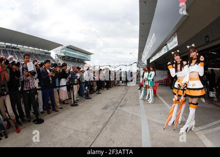 Girl Ambiance durante la Coppa del mondo di Auto Touring FIA WTCR 2019 del Giappone, a Suzuka dal 25 al 27 ottobre - Foto Frederic le Floc'h / DPPI Foto Stock