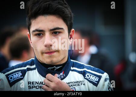 VALENTE Enzo (fra), F4 FFSA Academy, ritratto durante il campionato francese FFSA GT4 2019, dal 19 al 22 aprile, a Nogaro, Francia - Foto Jean Michel le Meur/DPPI Foto Stock