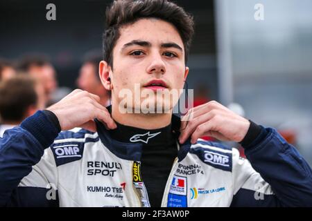 VALENTE Enzo (fra), F4 FFSA Academy, ritratto durante il campionato francese FFSA GT4 2019, dal 19 al 22 aprile, a Nogaro, Francia - Foto Jean Michel le Meur/DPPI Foto Stock