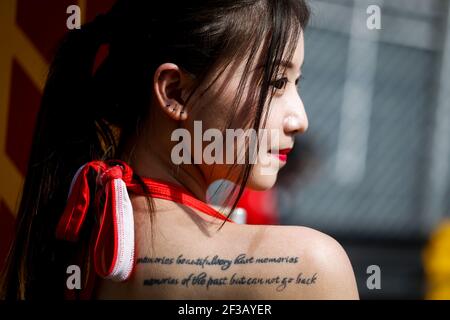 Atmosfera femminile durante la Coppa del mondo FIA WTCR 2019 di Macao, circuito da Guia, dal 14 al 17 novembre - Foto Clemente Marin / DPPI Foto Stock