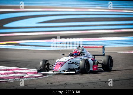 26 DAVID Hadrien (fra), F4 FFSA Academy, azione in occasione del 11 FFSA GT circuito campionato francese, dal 13 al 2019 ottobre a le castellet, Francia - Foto Thomas Fenetre/DPPI Foto Stock