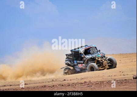 378 POREM Ricardo (por), MONTEIRO Jorge (por), CAN-Am, South Racing CAN-Am, Group SXS ASO/Fi, Classe SXS, azione durante la Dakar 2019, fase 7, San Juan de Marcona - San Juan de Marcona, perù, il 14 gennaio - Foto DPPI Foto Stock