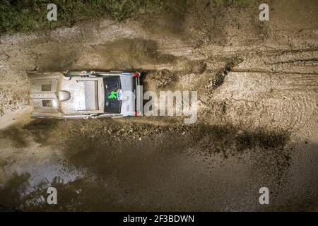 236 ZHANG Ming (CHN), QIN Xu (CHN), SHANXI YUNXIANG CLUB, HANWEI MOTORSPORT SMG BUGGY, T1, azione durante la Via della Seta 2019 Off Road rally, tappa 1, 7 luglio, IRKUTSK - BAIKALSK, Russia - Foto Frederic le Floc'h / DPPI Foto Stock