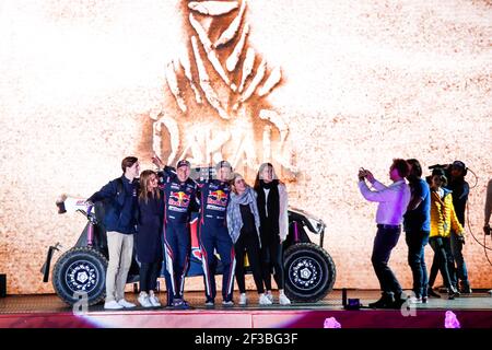 403 Despres Cyril (fra), Horn Mike (che), OT3, Red Bull Offroad Team USA, SSV, ritratto durante la cerimonia di partenza della Dakar 2020 a Jeddah, Arabia Saudita il 4 gennaio 2020 - Foto Julien Delfosse / DPPI Foto Stock