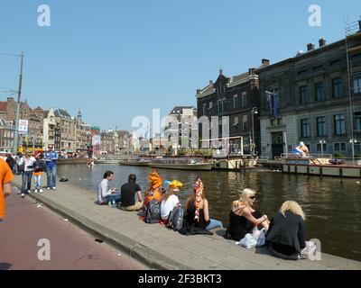 Amsterdam Olanda: 30 aprile 2011: Festa della Regina ad Amsterdam Foto Stock