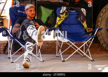 02 QUINTANILLA Pablo (chl), Red Bull KTM Factory Racing, KTM 450 Rally Factory, azione durante la terza fase del Rallye du Maroc 2019 da Erfoud a Erfoud il 7 ottobre - Foto Julien Delfosse / DPPI Foto Stock
