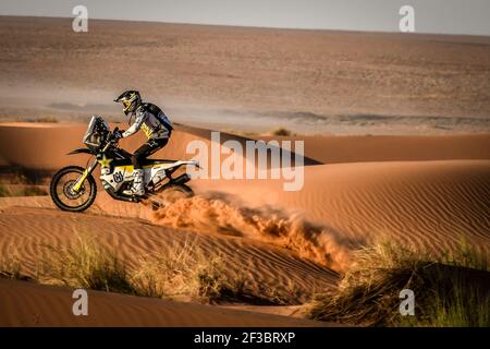 02 QUINTANILLA Pablo (chl), Red Bull KTM Factory Racing, KTM 450 Rally Factory, azione durante la terza fase del Rallye du Maroc 2019 da Erfoud a Erfoud il 7 ottobre - Foto Eric Vargiolu / DPPI Foto Stock