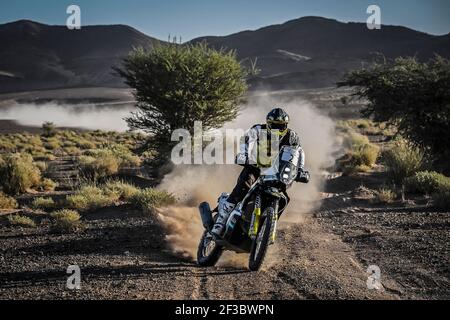 02 QUINTANILLA Pablo (chl), Red Bull KTM Factory Racing, KTM 450 Rally Factory, azione durante la quarta tappa del Rallye du Maroc 2019 da Erfoud a Erfoud l'8 ottobre - Foto Eric Vargiolu / DPPI Foto Stock