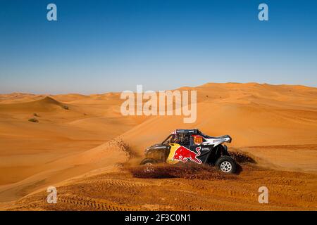 412 Guthrie Mitchell (usa), Floene Ola (nzl), OT3, Red Bull Offraod Team USA, SSV, azione durante la fase 11 della Dakar 2020 tra Shubaytah e Haradh, 744 km - SS 379 km, in Arabia Saudita, il 16 gennaio 2020 - Foto Frédéric le Floc'h / DPPI Foto Stock