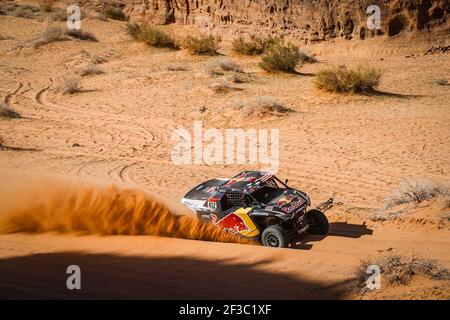 412 Guthrie Mitchell (usa), Floene Ola (nzl), OT3, Red Bull Offraod Team USA, SSV, azione durante la fase 5 della Dakar 2020 tra al Ula e Ha'il, 563 km - SS 353 km, in Arabia Saudita, il 9 gennaio 2020 - Foto Frédéric le Floc'h / DPPI Foto Stock