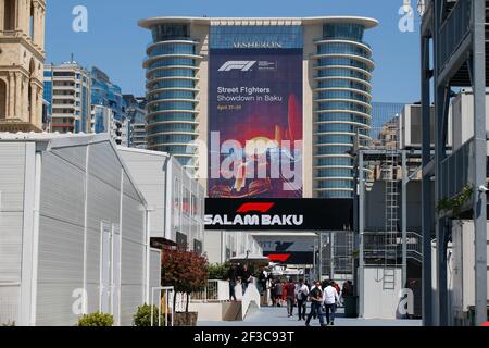 Atmosfera paddock durante il Campionato del mondo di Formula uno 2018, Gran Premio d'Europa in Azerbaigian dal 26 al 29 aprile a Baku - Foto DPPI Foto Stock