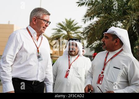 BRAWN Ross (gbr), Managing Director of Motorsport Formula uno Group, ritratto durante il campionato mondiale di Formula 1 FIA 2018, Gran Premio del Bahrain, a Sakhir dal 5 all'8 aprile - Foto Florent Gooden/DPPI Foto Stock