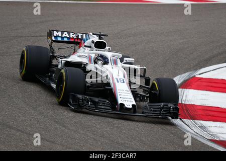 18 STROLL Lance (CAN), Williams F1 Mercedes FW41, azione durante il campionato del mondo di Formula 1 FIA 2018, Gran Premio della Cina, a Shanghai dal 12 al 15 aprile - Foto DPPI Foto Stock