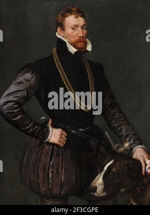 Ritratto di un Gentleman, 1569. Foto Stock