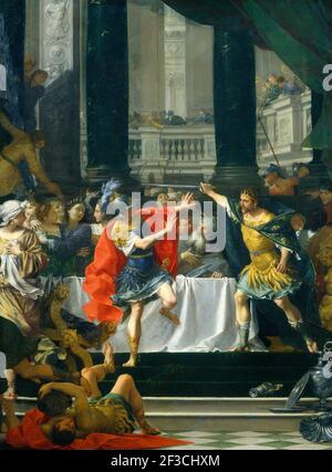 Alessandro Magno minacciato dal Padre, probabilmente 1700/1705. Foto Stock