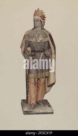 Cigar Store indiano, 1935/1942. Foto Stock