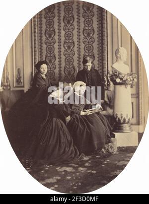 Regina Vittoria in lutto, 1862. Foto Stock