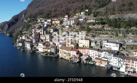 Morcote, Svizzera Foto Stock