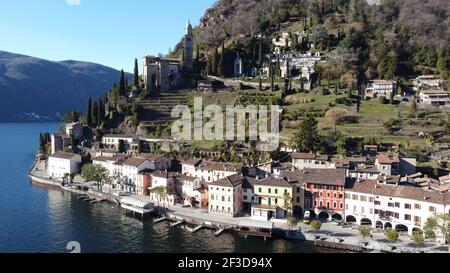 Morcote, Svizzera Foto Stock