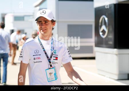 GUTIERREZ Esteban (mex), pilota di Simulatore Mercedes AMG F1 Petronas GP, ritratto durante il Campionato del mondo di Formula uno 2018, Gran Premio d'Inghilterra dal 5 all'8 luglio, a Silverstone, Gran Bretagna - Foto Florent Gooden / DPPI Foto Stock