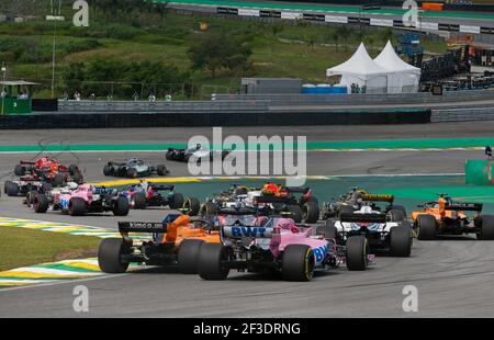 PARTENZA durante il Campionato del mondo di Formula uno 2018, Gran Premio del Brasile dal 08 al 11 novembre a Sao Paulo, Brasile - Foto DPPI Foto Stock