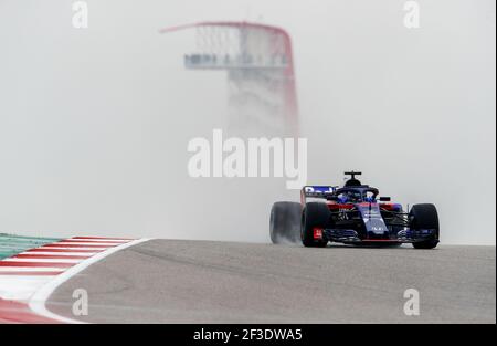 28 HARTLEY Brendon (nzl), Scuderia Toro Rosso Honda STR13, azione durante il Campionato del mondo di Formula uno 2018, Gran Premio degli Stati Uniti d'America dal 18 al 21 ottobre ad Austin, Texas, USA - Foto DPPI Foto Stock
