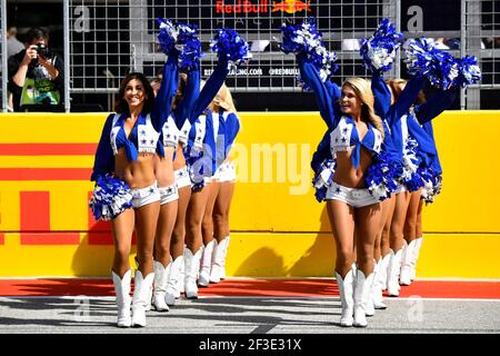 Cheerleader durante il Campionato del mondo di Formula uno 2018, Gran Premio degli Stati Uniti d'America dal 18 al 21 ottobre a Austin, Texas, USA - Foto DPPI Foto Stock