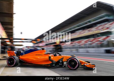 VANDOORNE Stoffel (bel), McLaren Renault MCL33, azione durante le prove invernali di Formula 1 2018 a Barcellona, Spagna dal 6 al 9 marzo - Foto Florent Gooden / DPPI Foto Stock