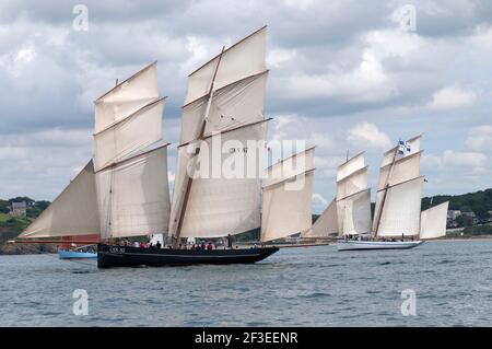 La Cancalaise, la Granvillaise durante Brest 2016, in Francia, il 21 luglio 2016 - Foto Eric Cattin / DPPI Foto Stock