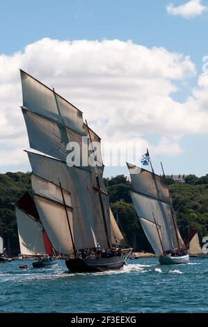 La Cancalaise, la Granvillaise durante Brest 2016, in Francia, il 23 luglio 2016 - Foto Eric Cattin / DPPI Foto Stock