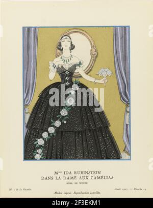 Mme Ida Rubinstein dans "la Dame aux Cam", Gazette du Bon Ton, 1923. Collezione privata. Foto Stock