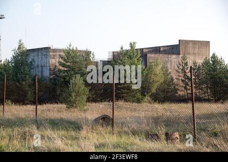 Centrale nucleare incompiuta Zarnowiec a Kartoszyno, Polonia. 22 Settembre 2020 © Wojciech Strozyk / Alamy Stock Foto Foto Stock