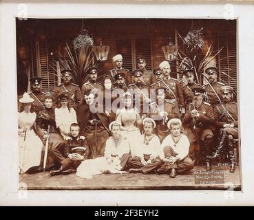 I Romanov: La famiglia dell'imperatore Alessandro III , c. 1890. Collezione privata. Foto Stock